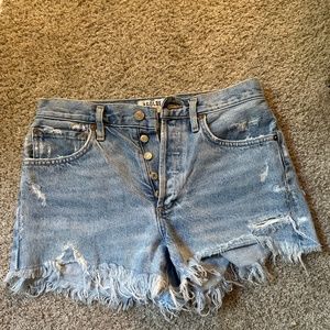 Agolde denim jean shorts